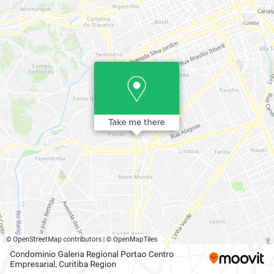 Condominio Galeria Regional Portao Centro Empresarial map