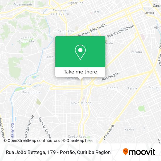 Rua João Bettega, 179 - Portão map