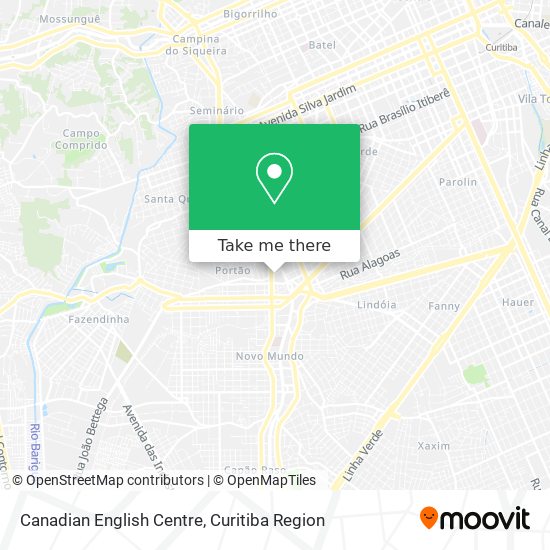 Canadian English Centre map