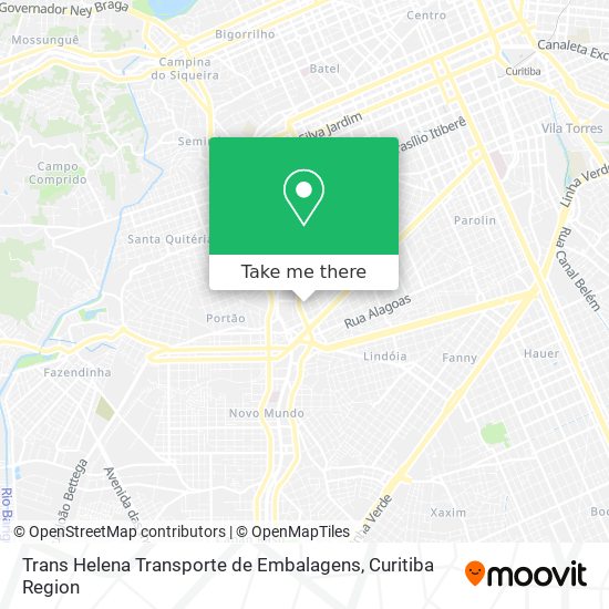 Trans Helena Transporte de Embalagens map
