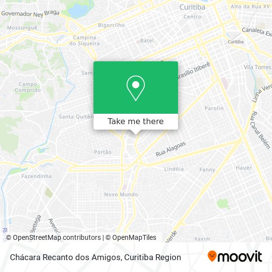 Chácara Recanto dos Amigos map