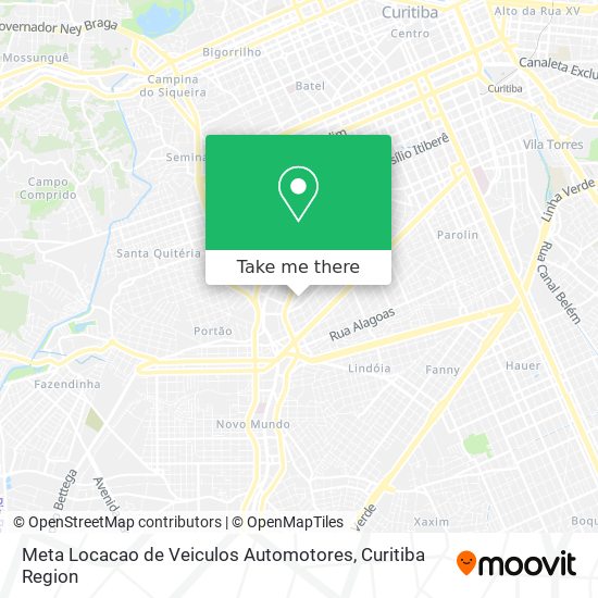 Mapa Meta Locacao de Veiculos Automotores