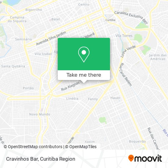 Cravinhos Bar map