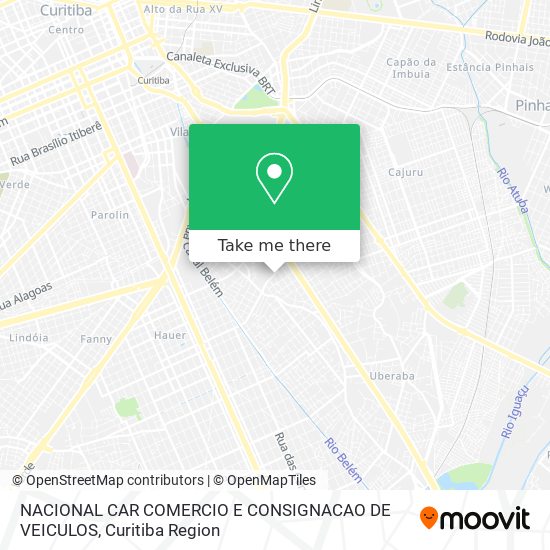 Mapa NACIONAL CAR COMERCIO E CONSIGNACAO DE VEICULOS