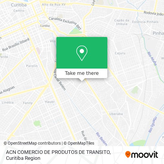 ACN COMERCIO DE PRODUTOS DE TRANSITO map