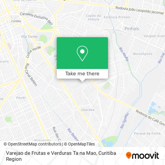 Varejao de Frutas e Verduras Ta na Mao map