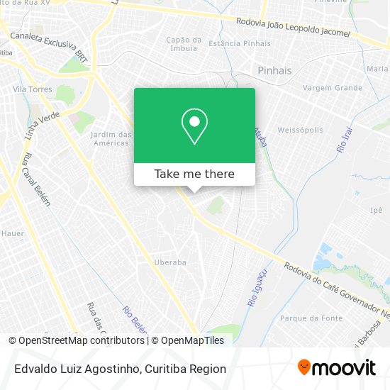 Edvaldo Luiz Agostinho map