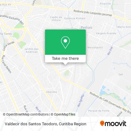 Valdecir dos Santos Teodoro map
