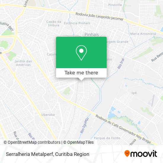 Mapa Serralheria Metalperf