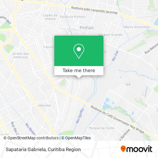 Sapataria Gabriela map