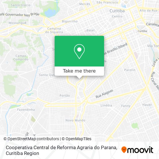 Cooperativa Central de Reforma Agraria do Parana map