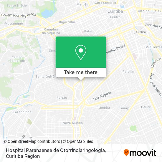 Hospital Paranaense de Otorrinolaringologia map