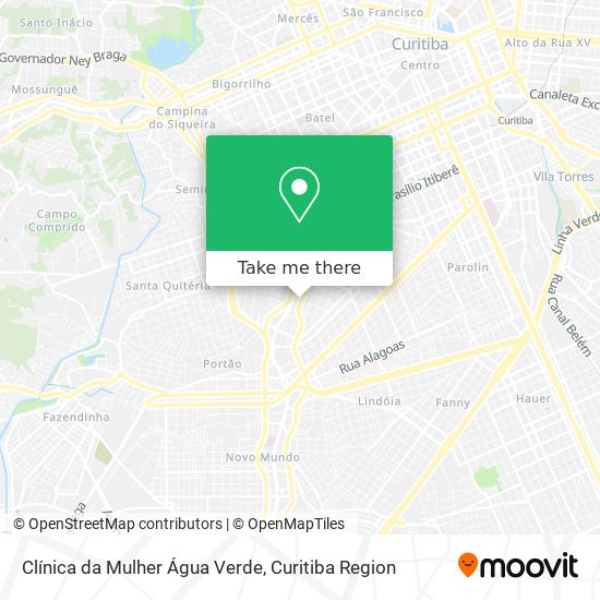 Clínica da Mulher Água Verde map