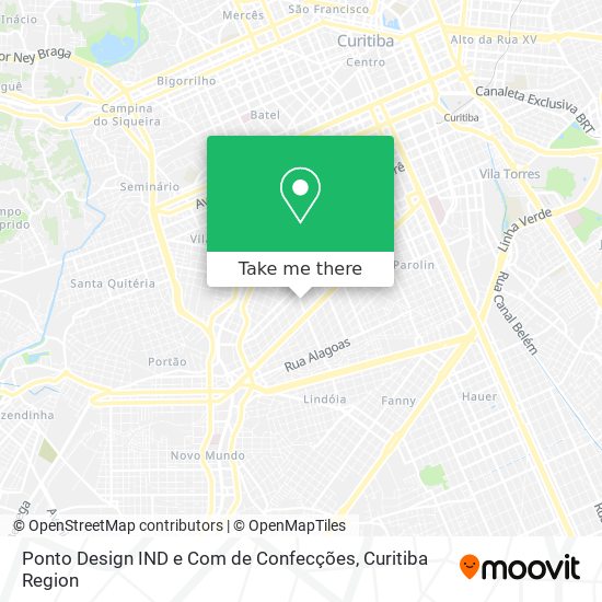 Ponto Design IND e Com de Confecções map