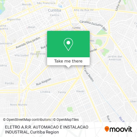 ELETRO A.R.R. AUTOMACAO E INSTALACAO INDUSTRIAL map