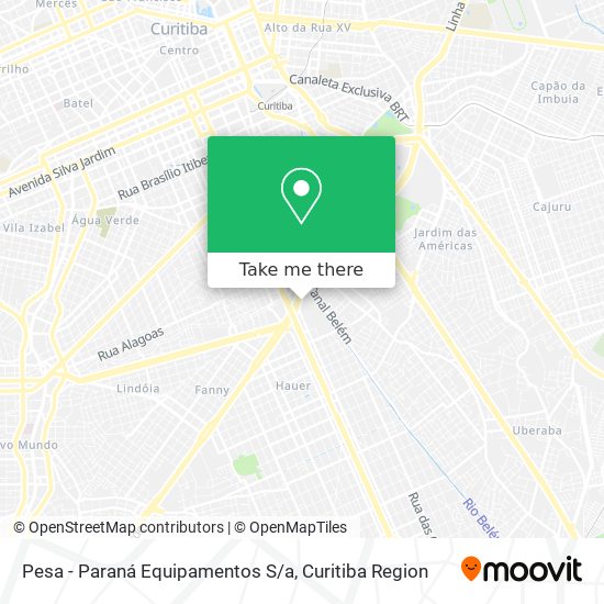 Pesa - Paraná Equipamentos S/a map