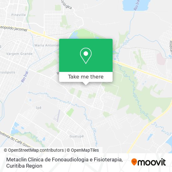 Metaclin Clinica de Fonoaudiologia e Fisioterapia map