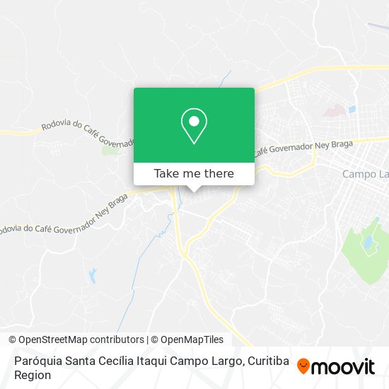Paróquia Santa Cecília Itaqui Campo Largo map