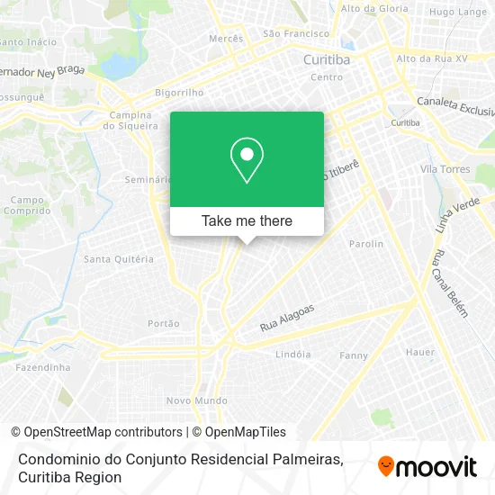Condominio do Conjunto Residencial Palmeiras map
