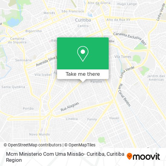 Mcm Ministerio Com Uma Missão- Curitiba map
