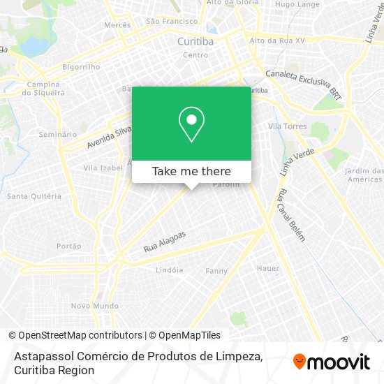 Astapassol Comércio de Produtos de Limpeza map