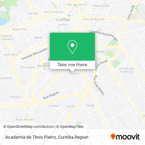 Academia de Tênis Pietro map