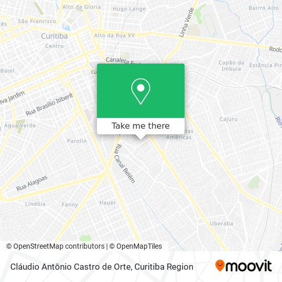 Cláudio Antônio Castro de Orte map