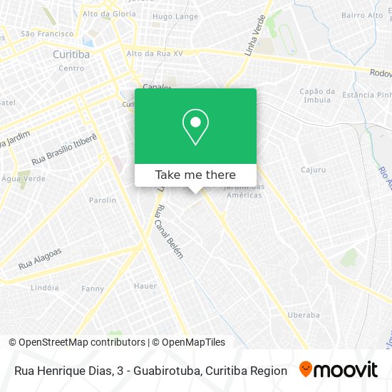 Mapa Rua Henrique Dias, 3 - Guabirotuba