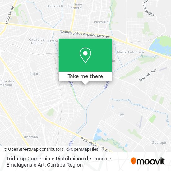 Tridomp Comercio e Distribuicao de Doces e Emalagens e Art map