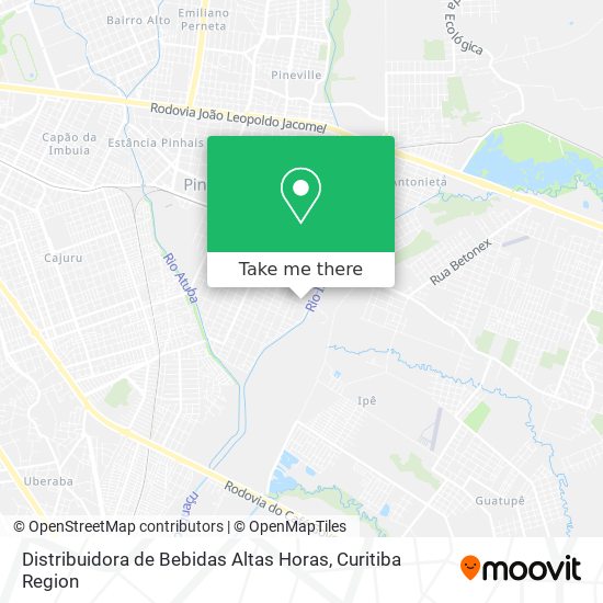 Distribuidora de Bebidas Altas Horas map