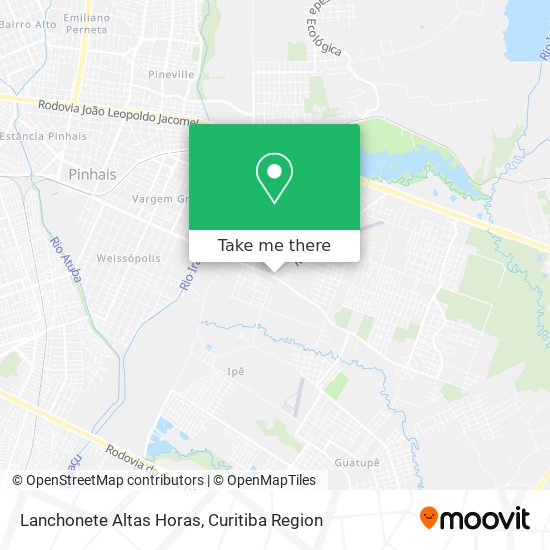 Lanchonete Altas Horas map