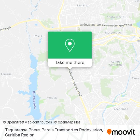 Taquarense Pneus Para a Transportes Rodoviarios map