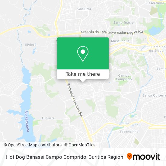 Hot Dog Benassi Campo Comprido map