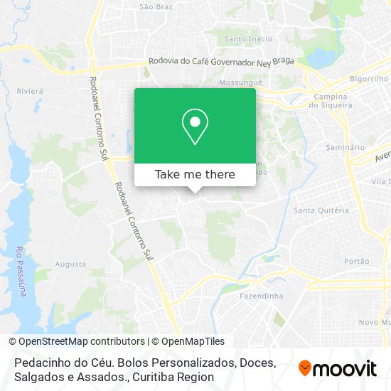 Pedacinho do Céu. Bolos Personalizados, Doces, Salgados e Assados. map