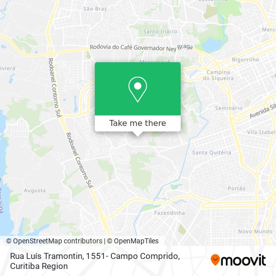 Rua Luís Tramontin, 1551- Campo Comprido map