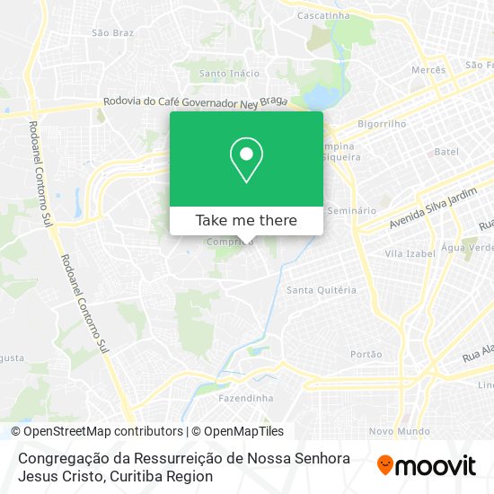 Congregação da Ressurreição de Nossa Senhora Jesus Cristo map