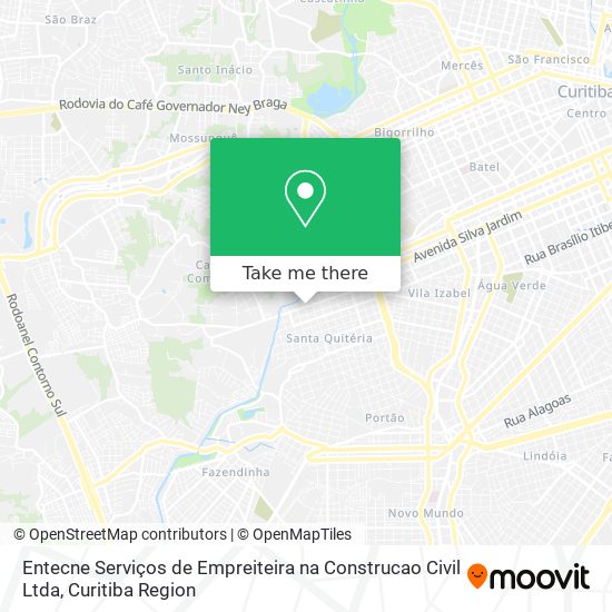 Entecne Serviços de Empreiteira na Construcao Civil Ltda map