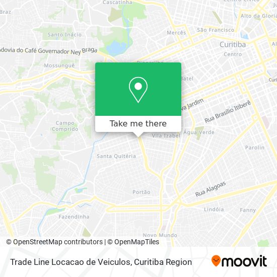 Trade Line Locacao de Veiculos map
