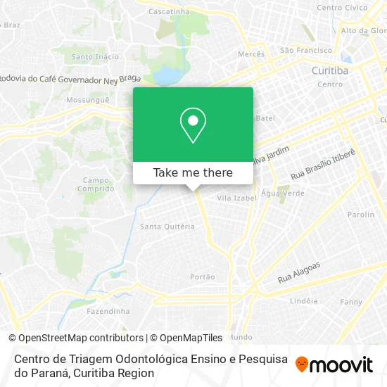 Centro de Triagem Odontológica Ensino e Pesquisa do Paraná map