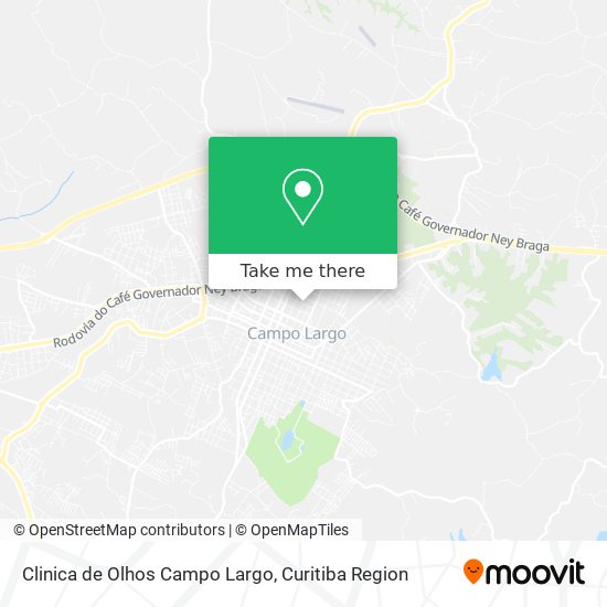 Clinica de Olhos Campo Largo map