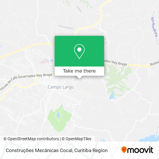 Construções Mecânicas Cocal map