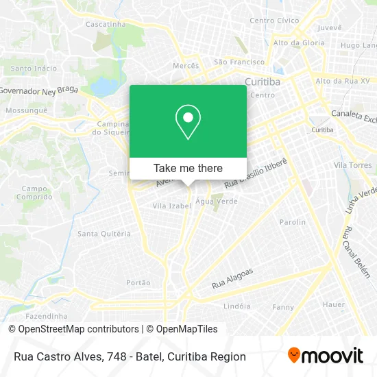 Rua Castro Alves, 748 - Batel map