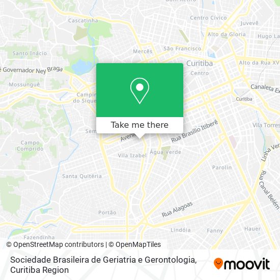 Mapa Sociedade Brasileira de Geriatria e Gerontologia