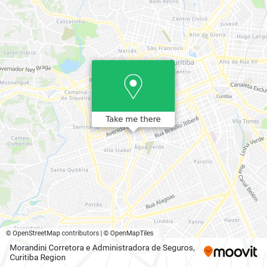 Mapa Morandini Corretora e Administradora de Seguros