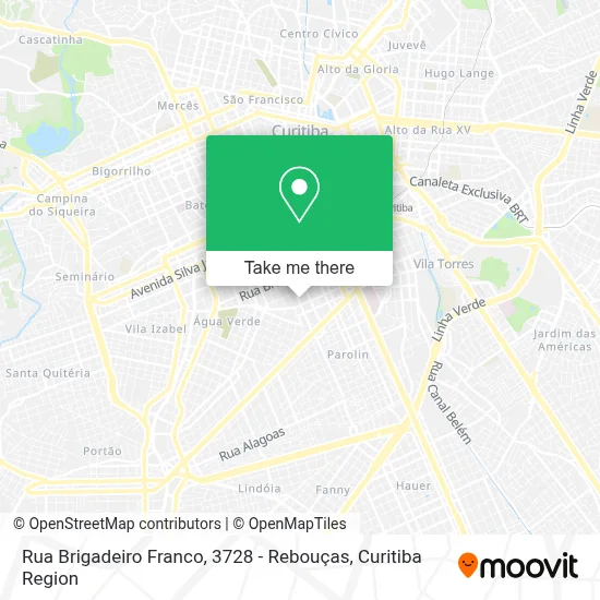 Rua Brigadeiro Franco, 3728 - Rebouças map