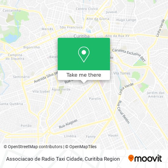 Associacao de Radio Taxi Cidade map