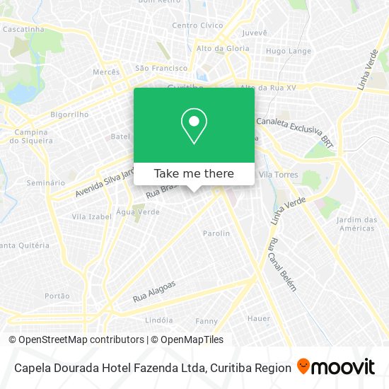 Capela Dourada Hotel Fazenda Ltda map