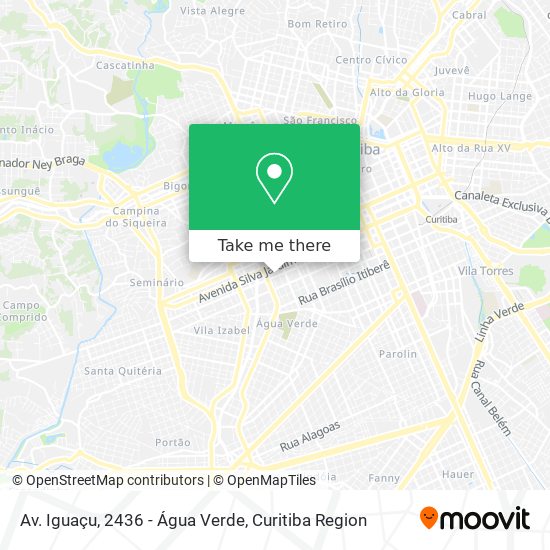 Av. Iguaçu, 2436 - Água Verde map