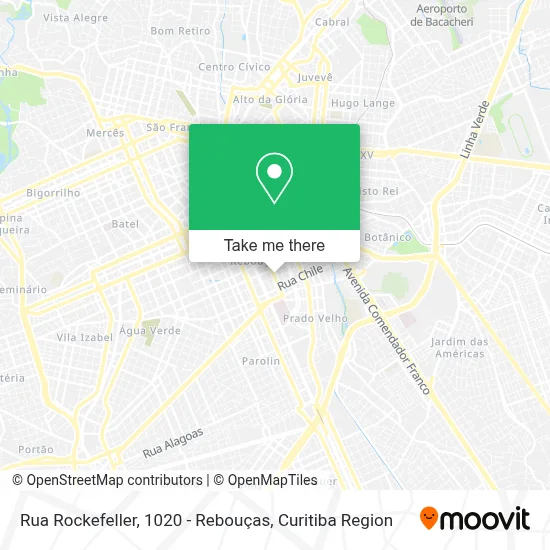 Rua Rockefeller, 1020 - Rebouças map