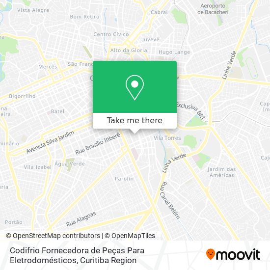 Codifrio Fornecedora de Peças Para Eletrodomésticos map